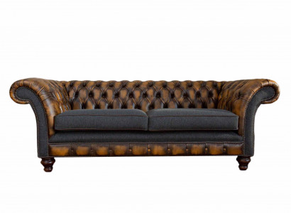 Three-seater luxury 3-seater sofa upholstered classic seating living room furniture